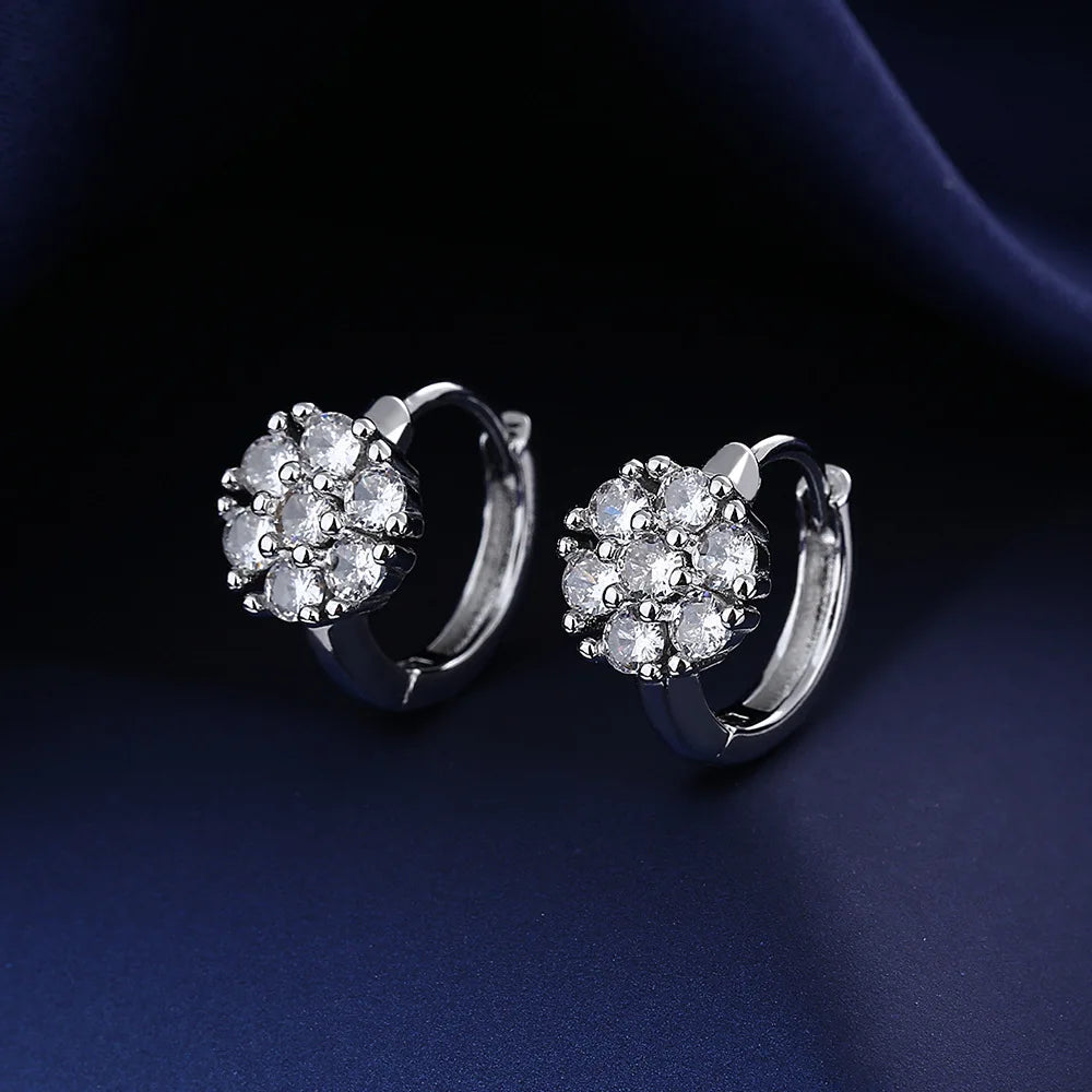 925 Sterling Silver CZ Stud Earrings - Cute Fashion Jewelry for Women and Teens