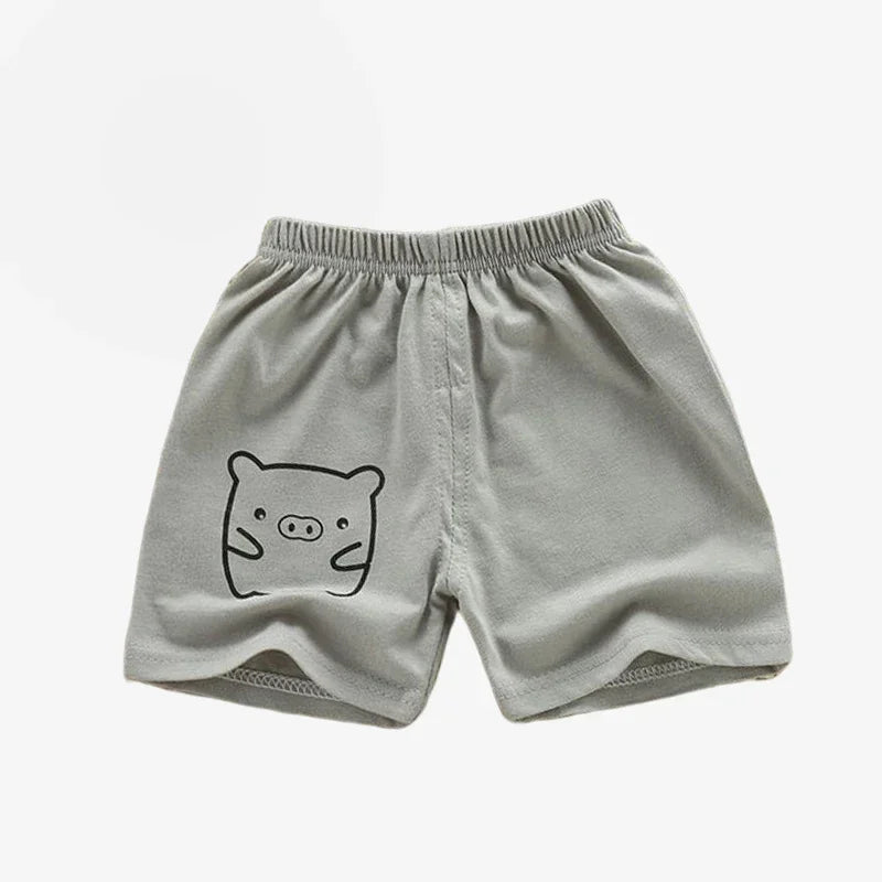 Kids Cotton Summer Shorts - Breathable Casual Beach Pants for Boys Girls