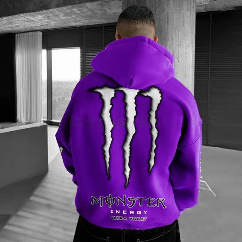 Monster Energy Hoodies – Water Resistant Hip Hop Streetwear Pullover Hoodie