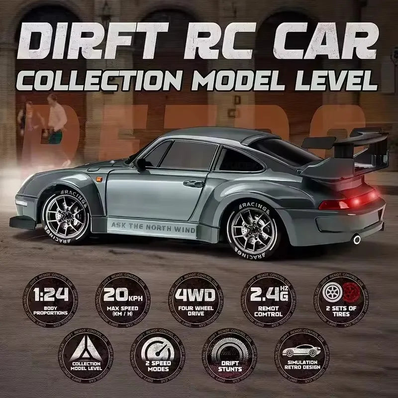 124 4WD RC Drift Car - High Speed Remote Control Racing Toy - ZOOMNSTORE