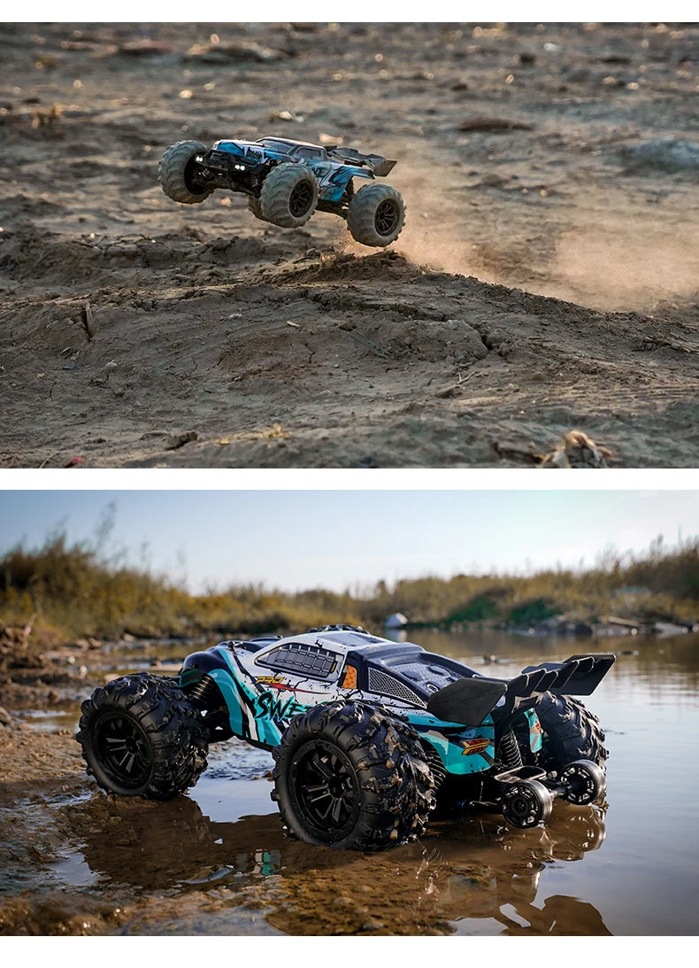 116 4WD RC Monster Truck - High Speed Drift Remote Control Car for Kids