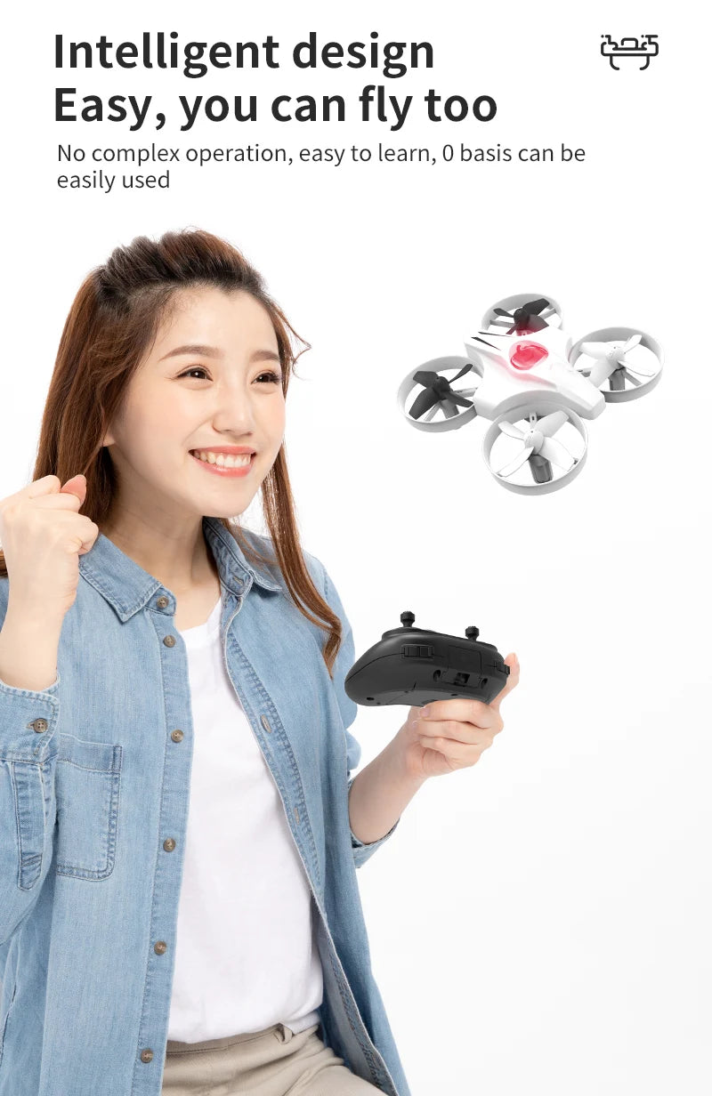 Mini RC Drone - 4CH Headless Mode Quadcopter with 360 Flip for Kids - ZOOMNSTORE