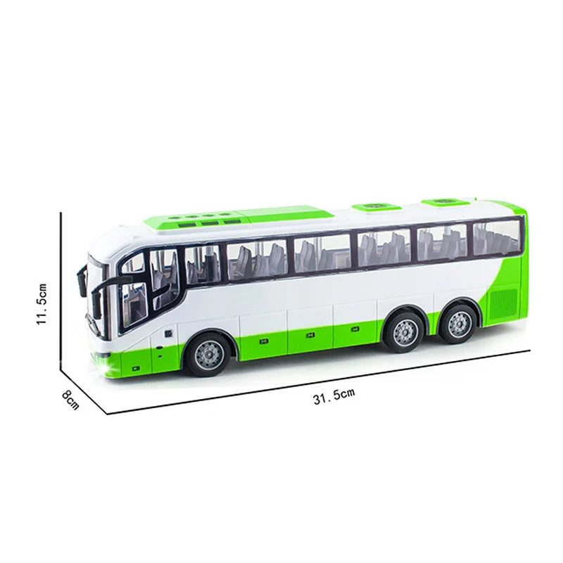 Remote Control Tour Bus - Electric School City Model with Lights for Kids - ZOOMNSTORE