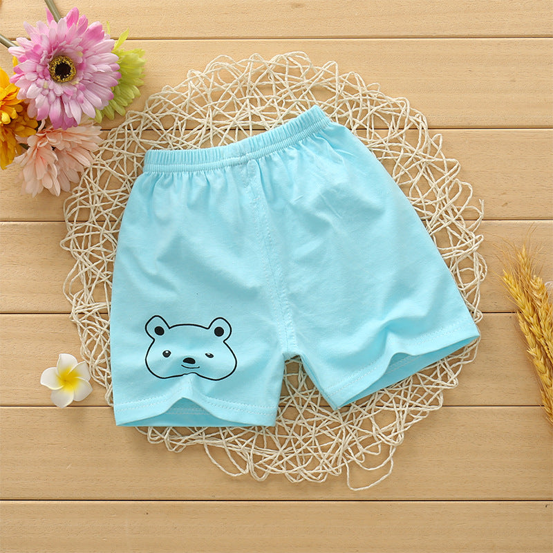 Kids Cotton Summer Shorts - Breathable Casual Beach Pants for Boys Girls