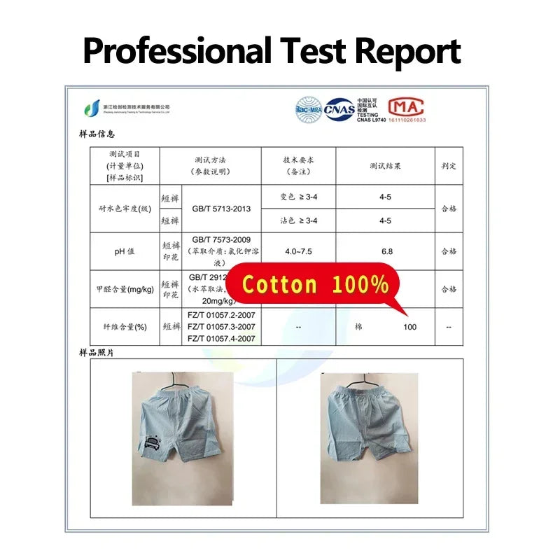 Kids Cotton Summer Shorts - Breathable Casual Beach Pants for Boys Girls