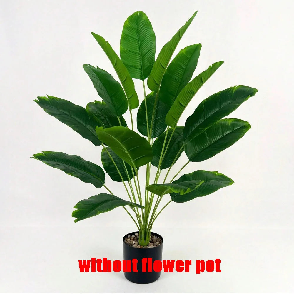 Large Tropical Palm Tree - 18 Leaves Artificial Banana Plant for Home Garden Decor - ZOOMNSTORE