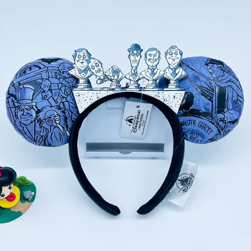 Minnie Mouse Ear Headband - Disney Plush Sequin Accessory for Adults Kids
