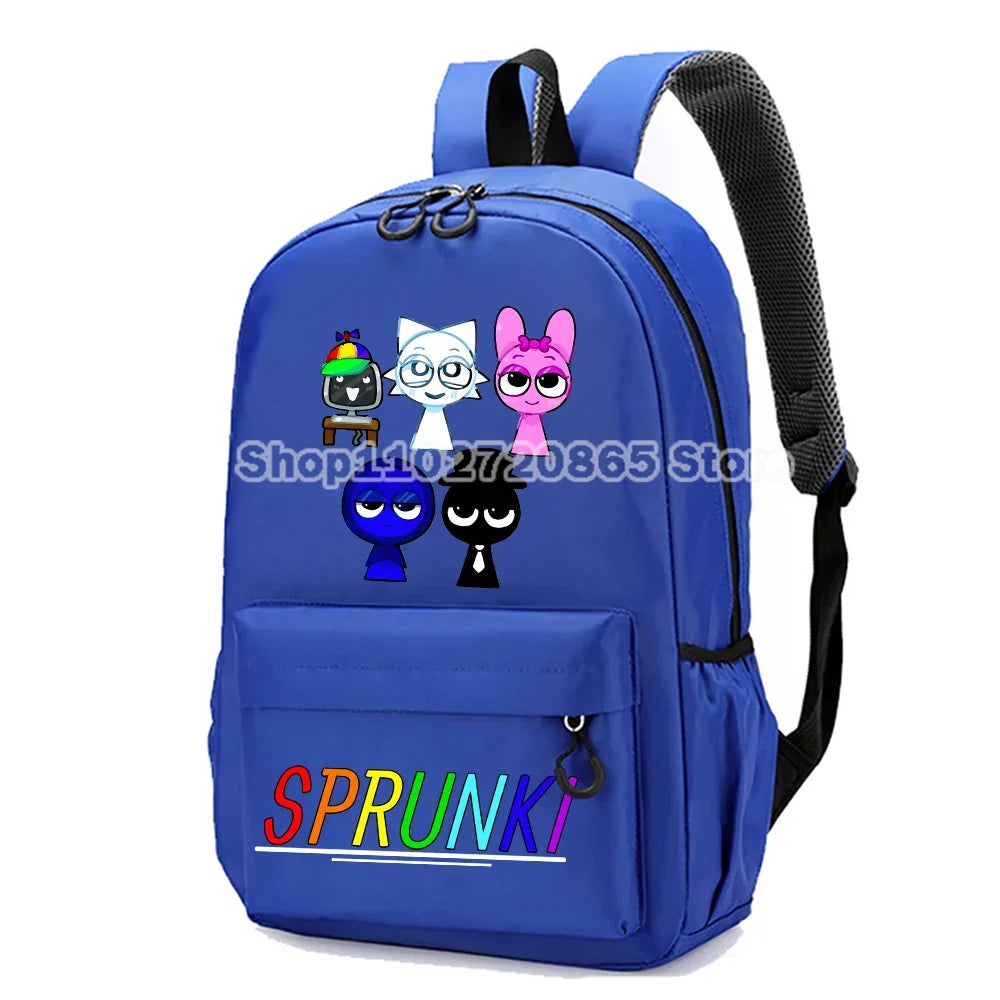 Anime Cartoon School Backpack - Waterproof Oxford Cloth Bookbag for Kids - ZOOMNSTORE
