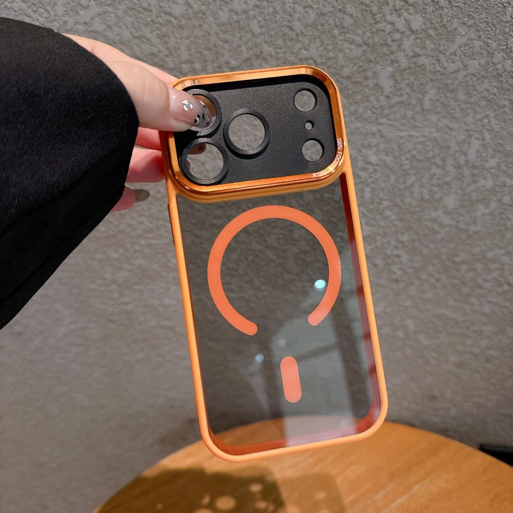 Transparent MagSafe Case with Camera Protection for iPhone 11-17 Pro Max - ZOOMNSTORE