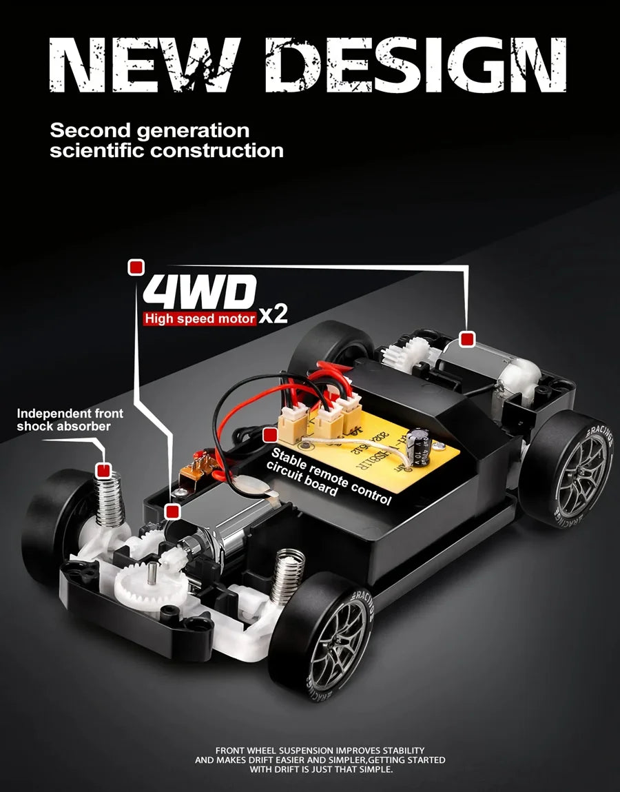 4WD RC Monster Truck - High-Speed Remote Control Racing Car for Kids - ZOOMNSTORE