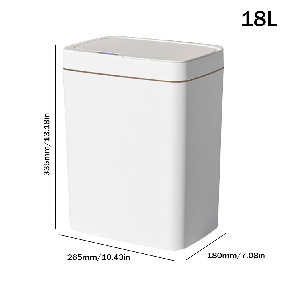 Smart Sensor Touchless Trash Can - Waterproof Electric Garbage Bin for Kitchen Bathroom