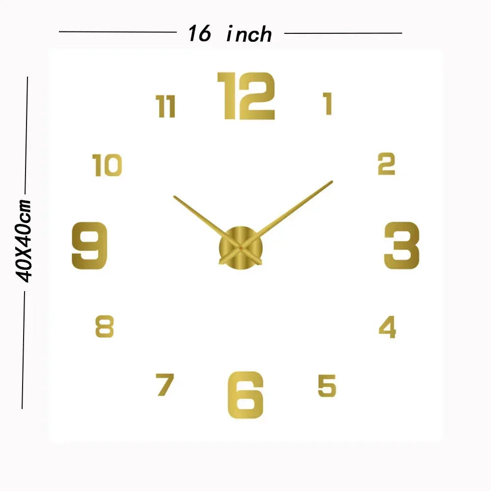 Silent Battery Operated Wall Clock - Non-Ticking Decor for Home Office