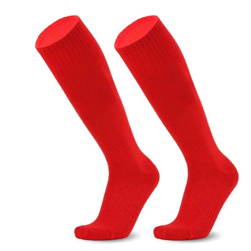 Loogdeel Football Soccer Socks Breathable Sports Rugby Stockings Over Knee High Volleyball Baseball Kids Adults Long Socks
