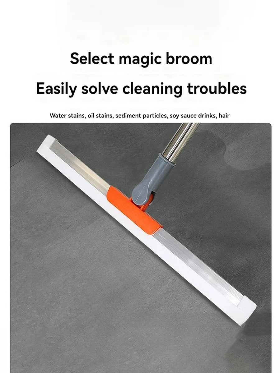 Multi-Functional Silicone Broom - Efficient Wiping Mopping Tool