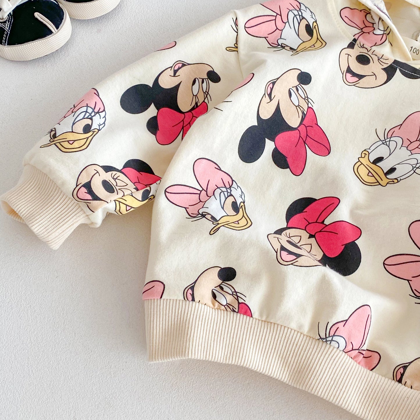 Disney Mickey Minnie Autumn Hoodies - Long Sleeve Cartoon Sweatshirts for Kids 0-6 Years
