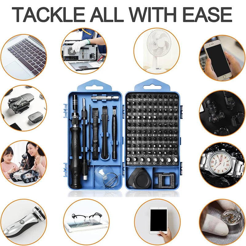 Precision Screwdriver Set - 115117 Magnetic Hex Bits for Xiaomi Mac PC iPhone Repair - ZOOMNSTORE