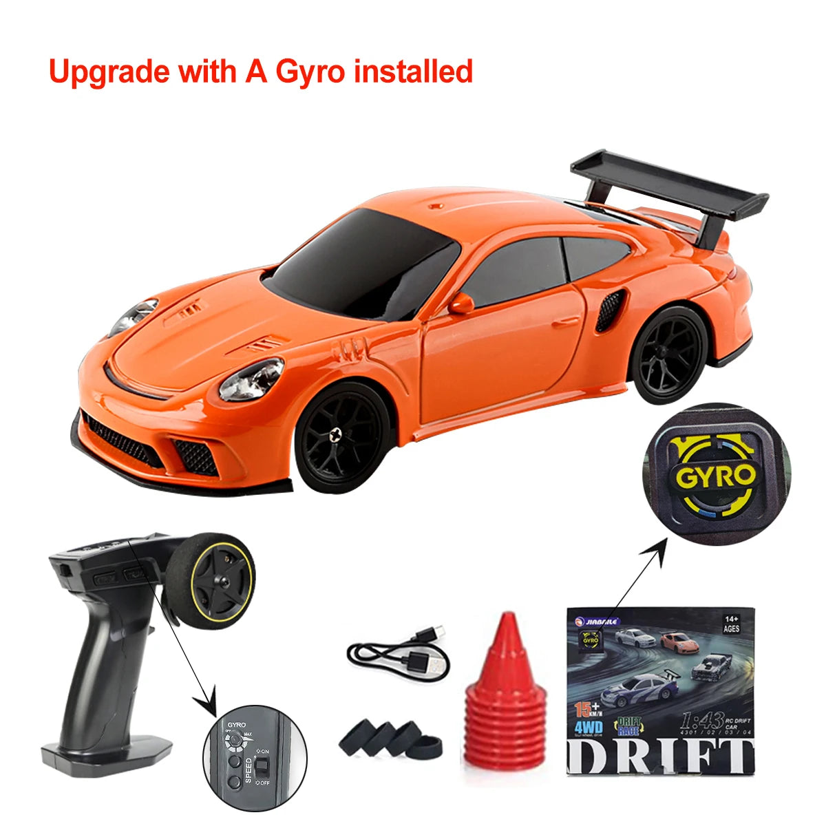 Upgraded 143 RC Drifting Car - High Speed 4WD Radio Control Mini Vehicle - ZOOMNSTORE