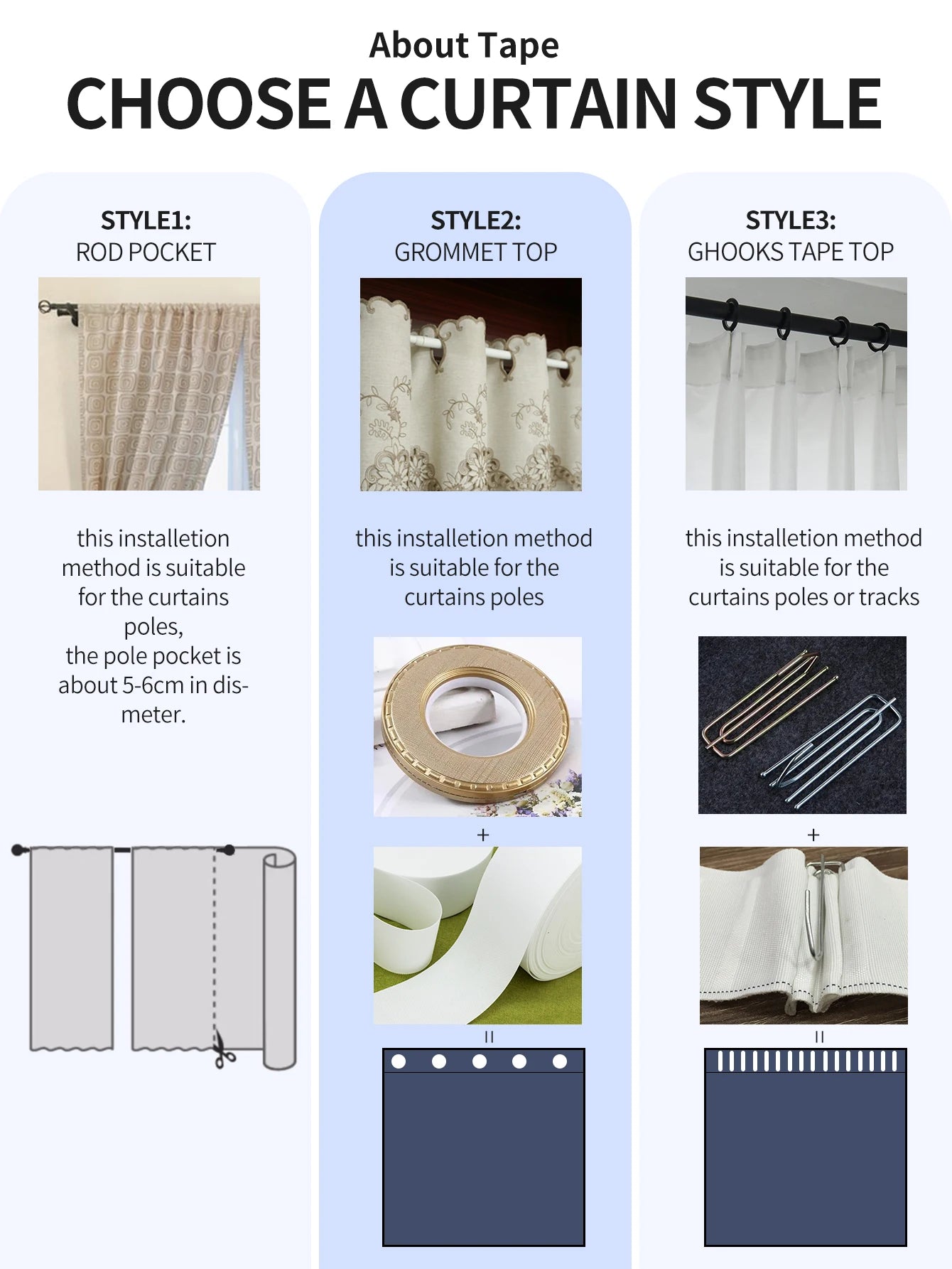 Insulating Blackout Curtains – Thermal Double Layer Windproof Panel for Winter Frost Protection
