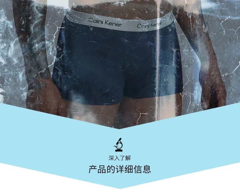 Mens Boxer Shorts - 5 Pack Breathable Soft Underwear Classic Black