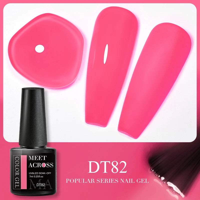 Pink Dried Flower Gel Nail Polish - Natural Flower Fairy Art Soak Off UVLED Varnish