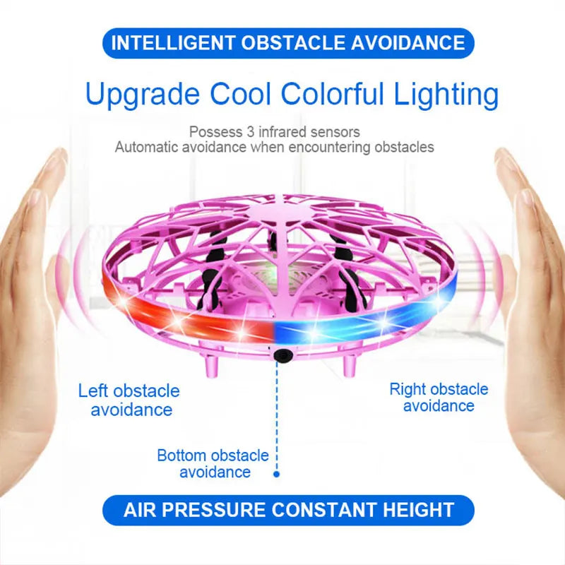 Mini Induction Drone - Colorful Flying Helicopter UFO Ball Toy for Kids - ZOOMNSTORE
