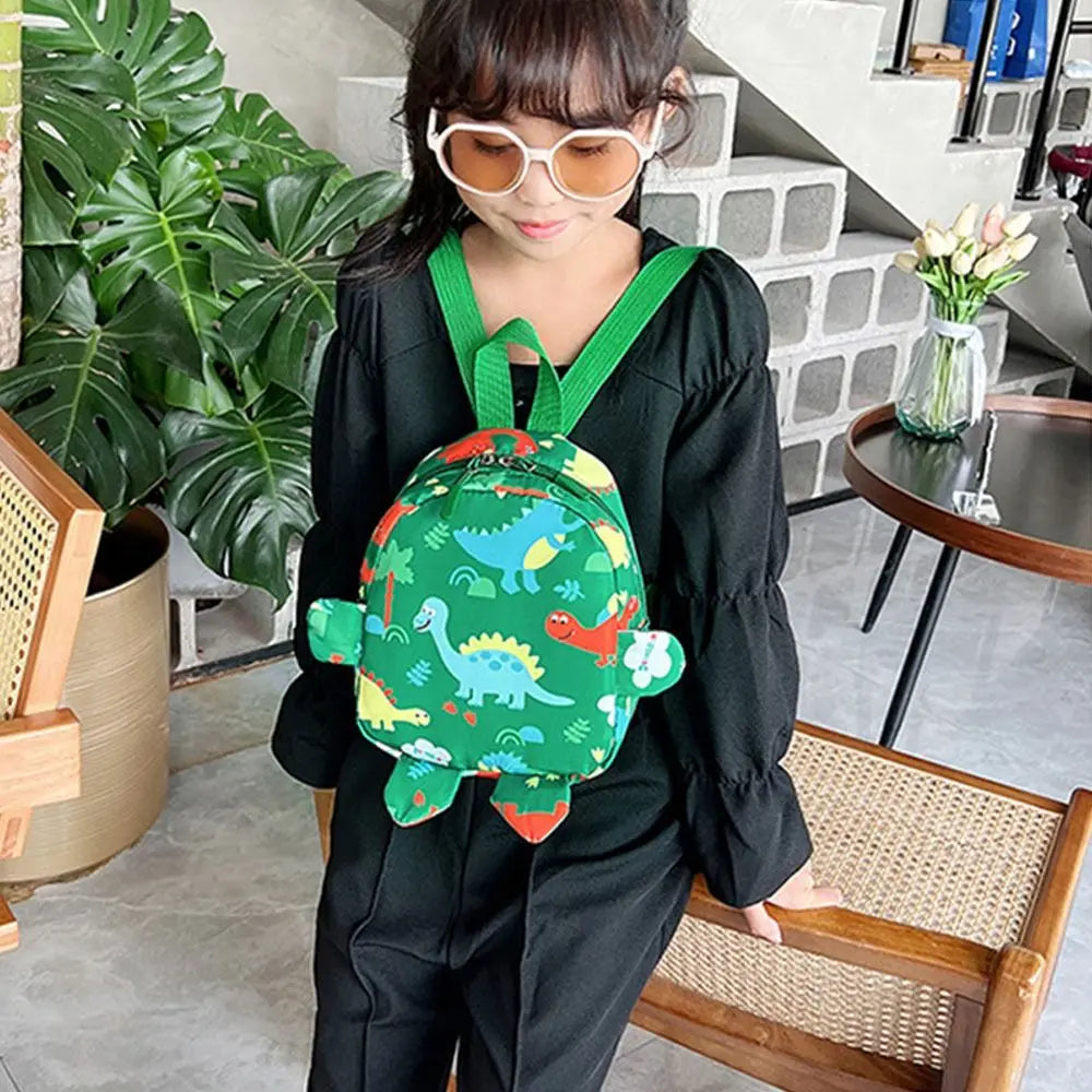 Kids Dinosaur Backpack - Kawaii Nylon Schoolbag for Boys and Girls - ZOOMNSTORE