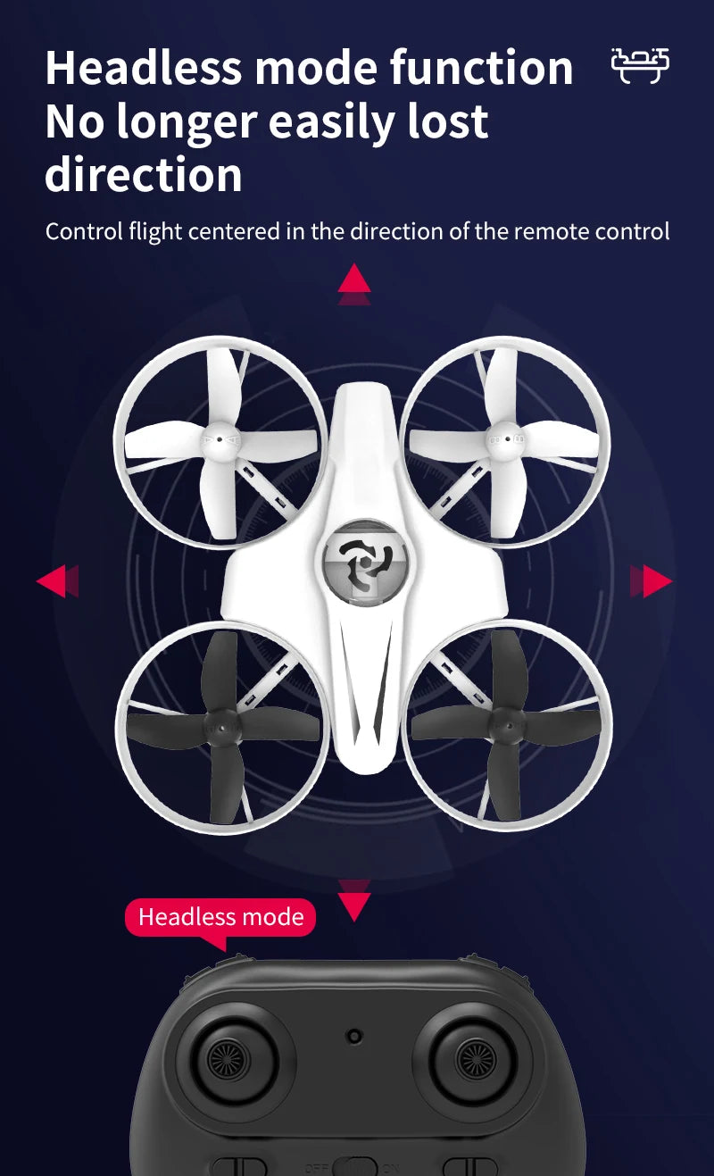 Mini RC Drone - 4CH Headless Mode Quadcopter with 360 Flip for Kids - ZOOMNSTORE