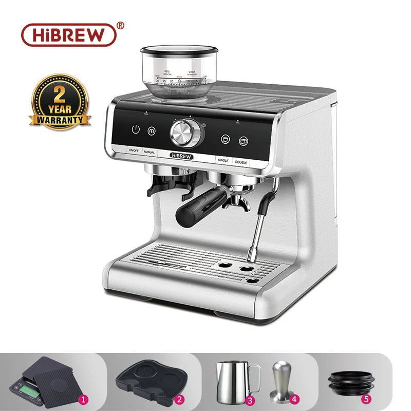 HiBREW Barista Pro Espresso Machine - 20 Bar Bean to Cup Coffee Maker for Cafes and Restaurants