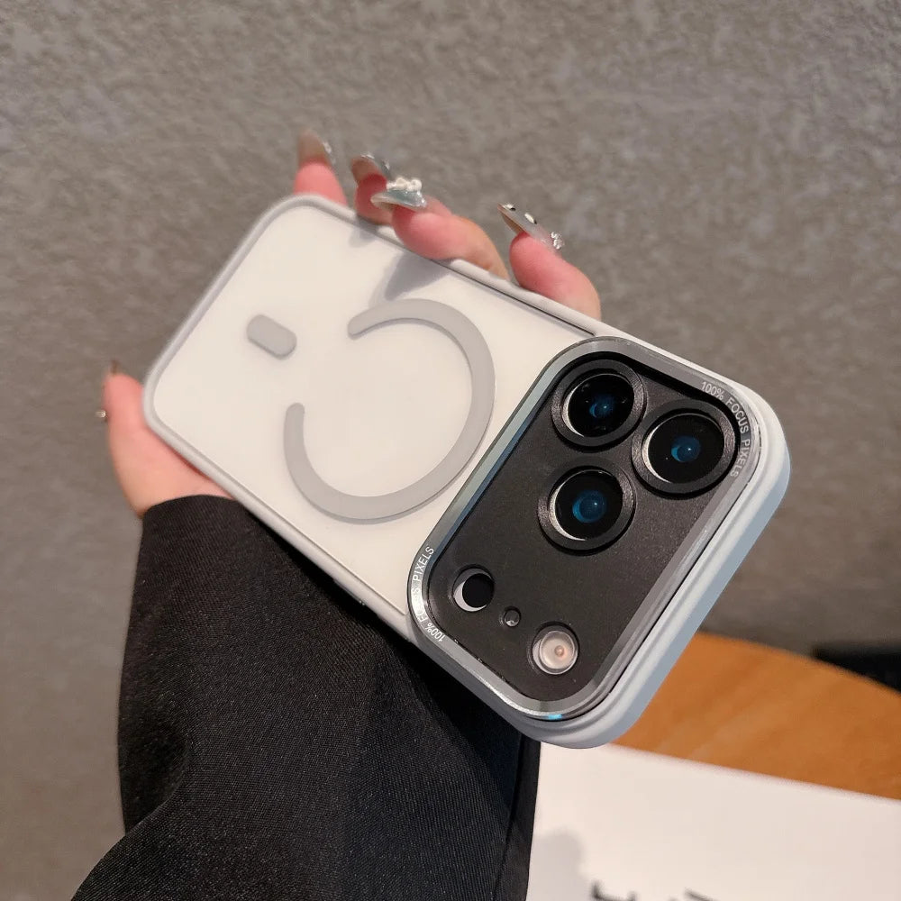 Transparent Magsafe Case – Clear iPhone Protective Cover with Camera Lens Protector
