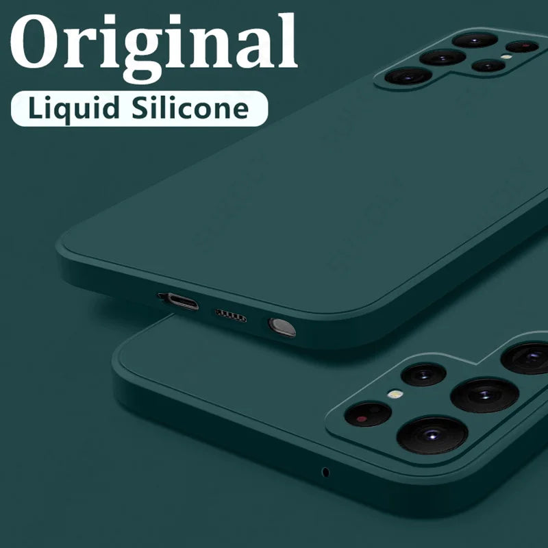 Shockproof Liquid Silicone Case for Samsung Galaxy S24S23S22S25 UltraFEA56A55A53A54A16A17 5G - ZOOMNSTORE