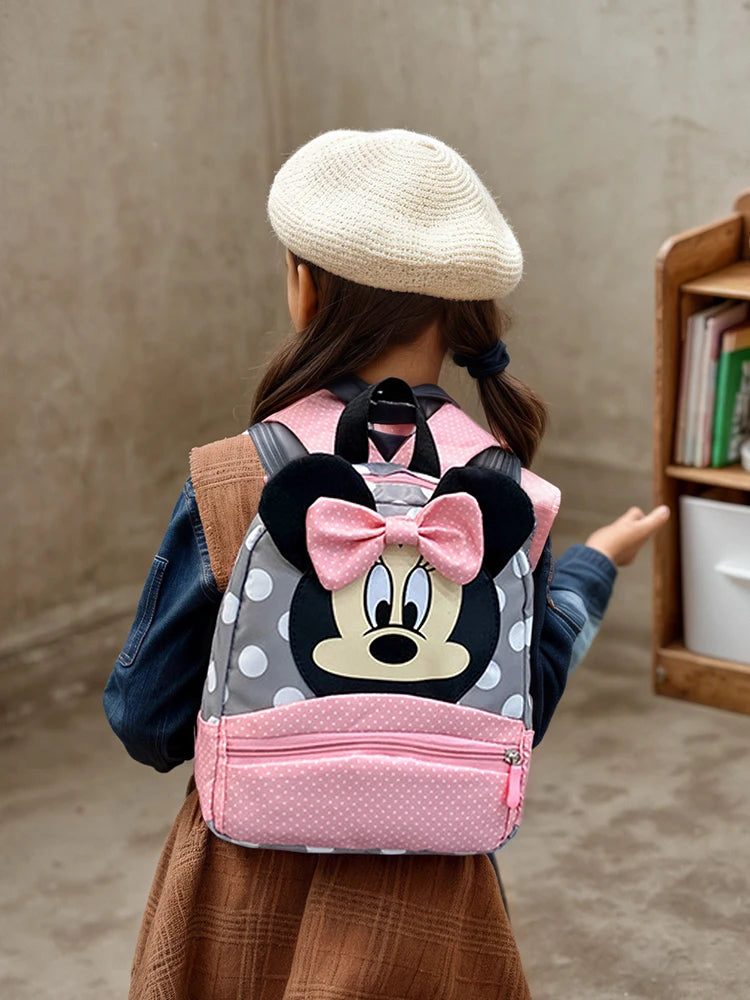 Minnie Mouse Backpack - Kawaii Pink Schoolbag for Kids - ZOOMNSTORE