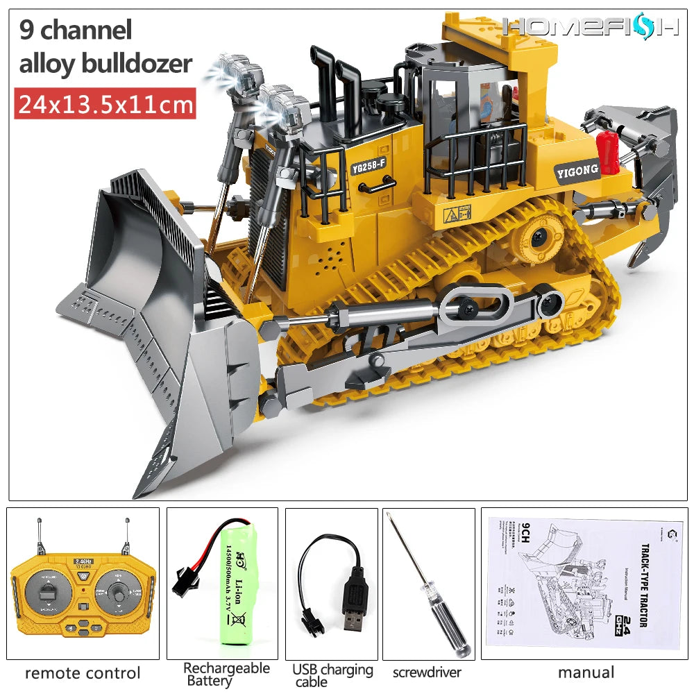 Remote Control Excavator Dump Truck Set - RC Construction Toys for Kids - ZOOMNSTORE