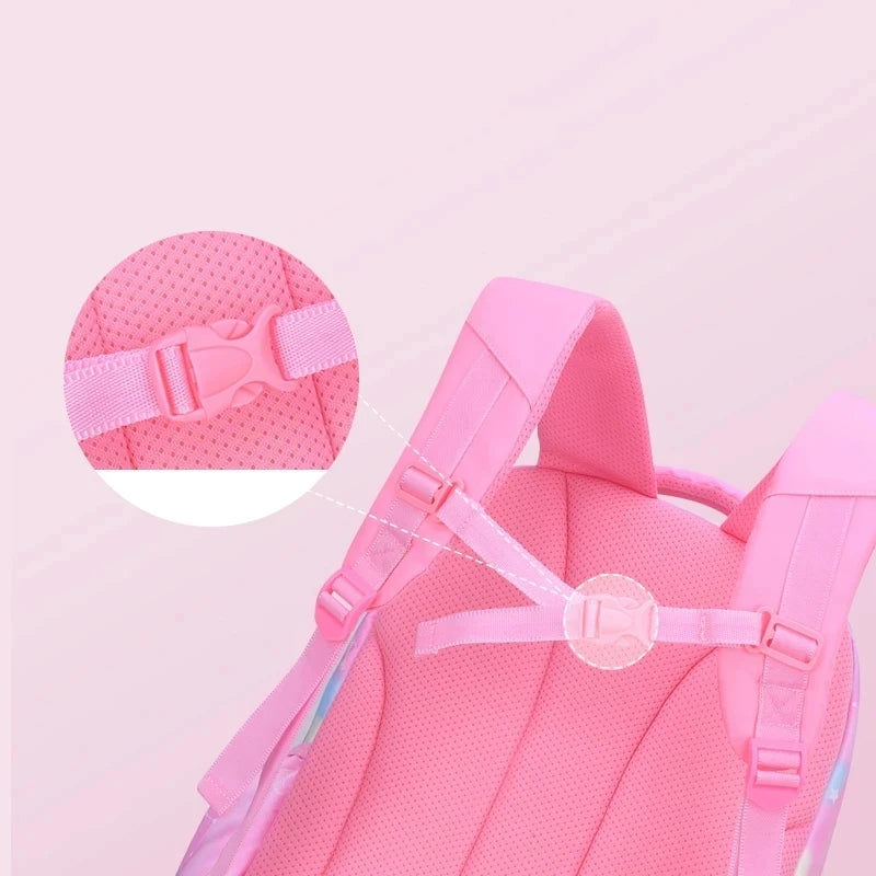Kawaii Pink Girls Backpack - Cute Waterproof School Bag for Kids and Teens - ZOOMNSTORE
