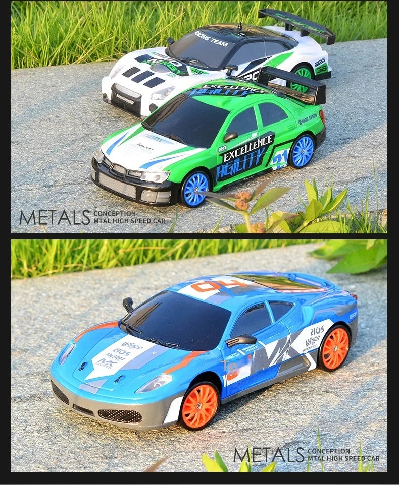 RC Drift Car 4WD - LED Remote Control Racing Vehicle for Kids Adults - ZOOMNSTORE
