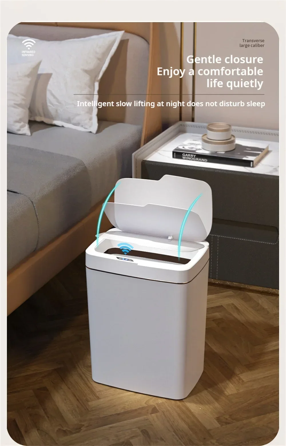 Automatic Trash Can with Lid - Odor-Reducing Kitchen Bin 2025 NEW