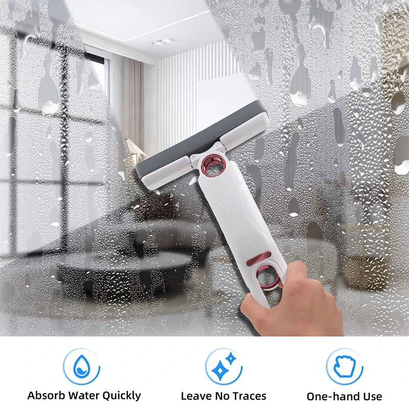 Portable Mini Squeeze Mop - Wet and Dry Sponge Mop for Home and Car