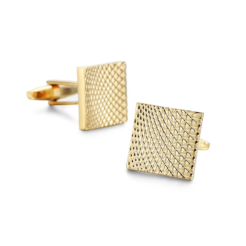 High-Quality Stainless Steel Cufflinks - Laser Engraved Design for Weddings and Business