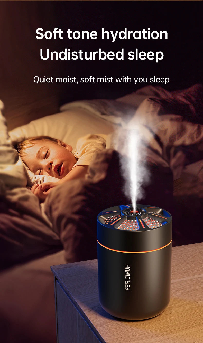 Mini Air Humidifier Aromatherapy Diffuser - 180ML Essential Oil Spray for Home Car
