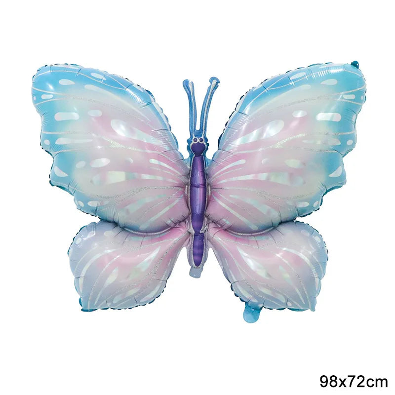 Large Butterfly Foil Balloon - Helium Birthday Party Decoration Baby Shower Photo Prop