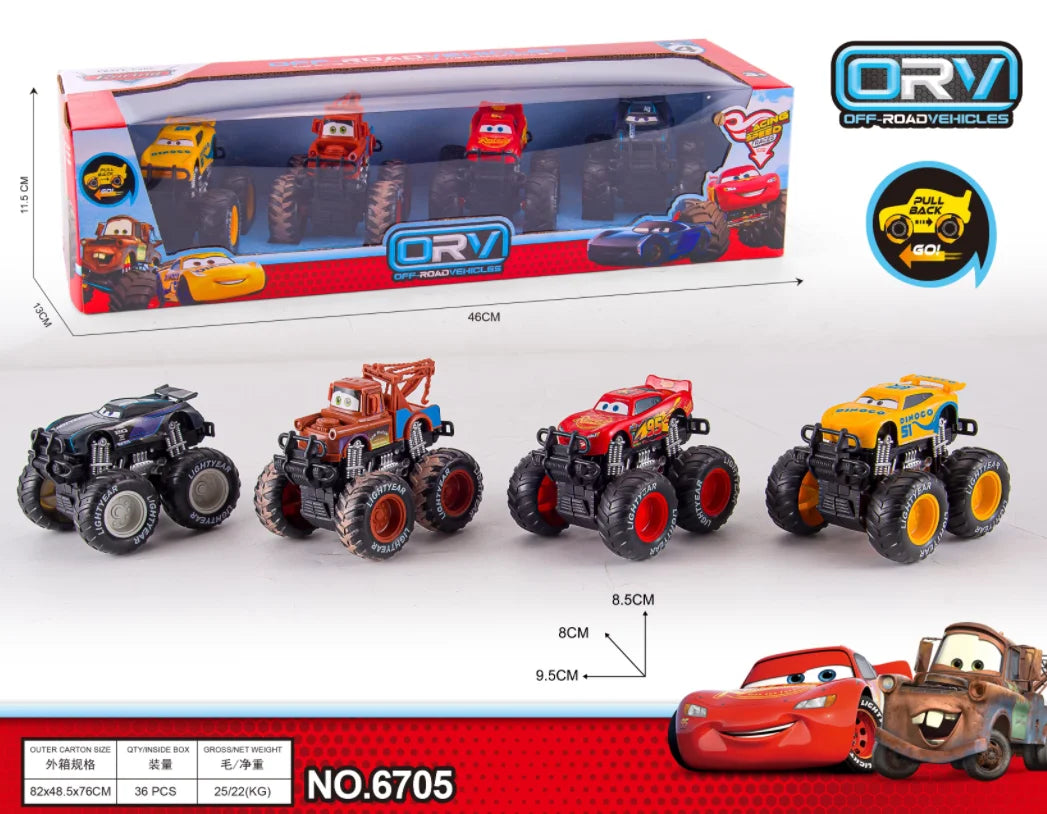 Pixar Cars 155 Diecast Car Set - Lightning McQueen Jackson Storm Toys for Kids - ZOOMNSTORE