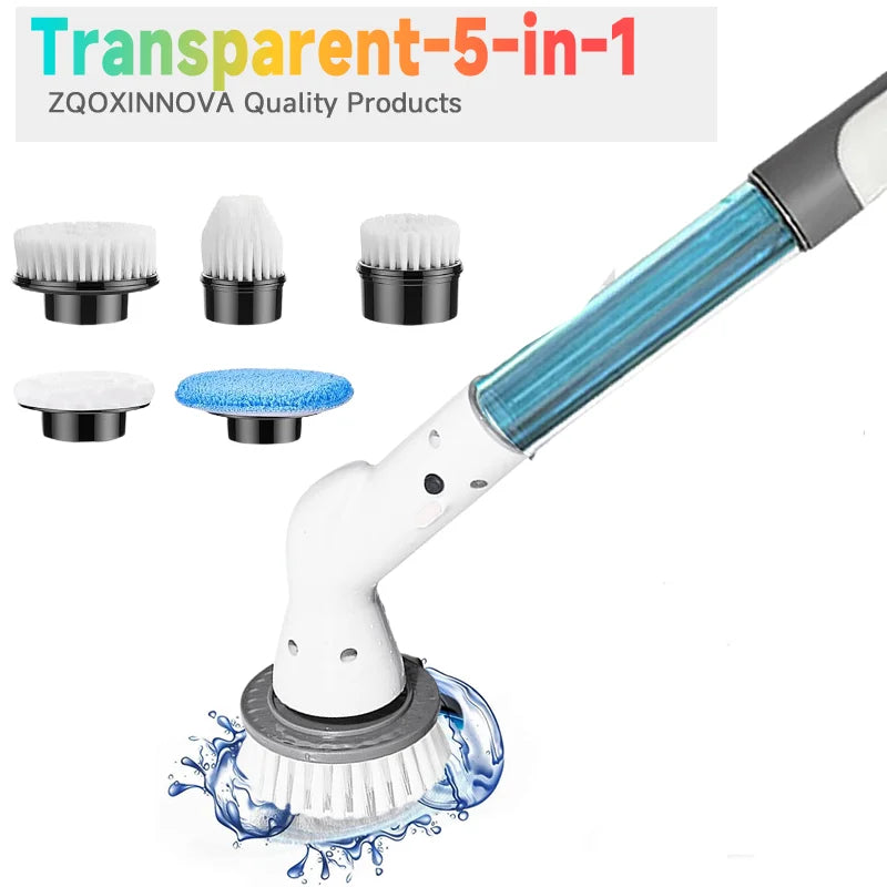 Multipurpose Electric Spin Scrubber - Cordless Cleaning Brush for Kitchen Bathroom