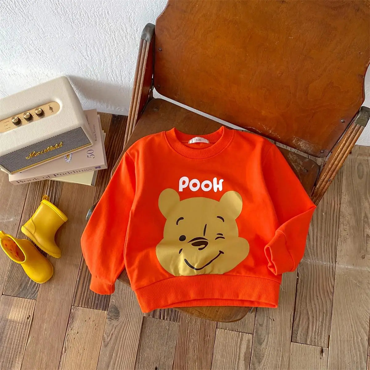 Disney Cartoon Hoodie - Autumn Long Sleeve Sweatshirt for Kids 6M-4Y