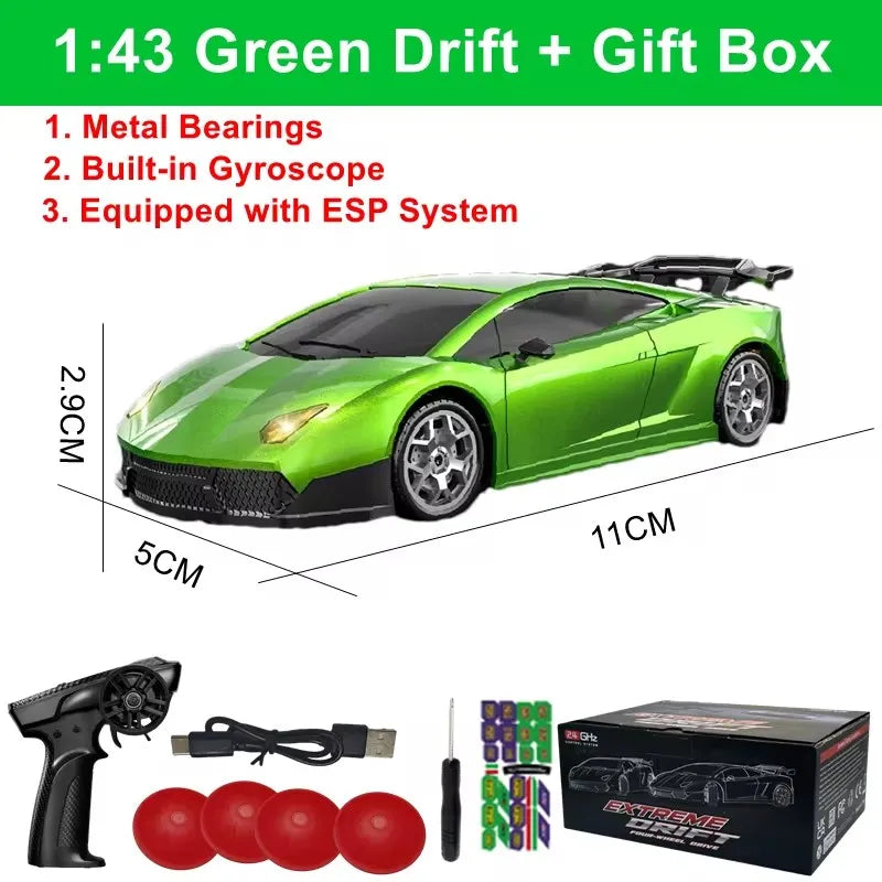 164 4WD Drift RC Car - High Speed Remote Control Mini Racing Model