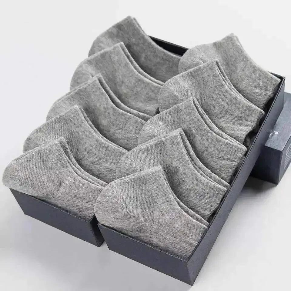 Mens Ankle Socks - 10 Pairs Breathable Cotton Summer Socks