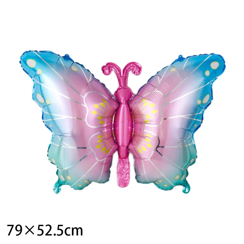 Large Butterfly Foil Balloon - Helium Birthday Party Decoration Baby Shower Photo Prop