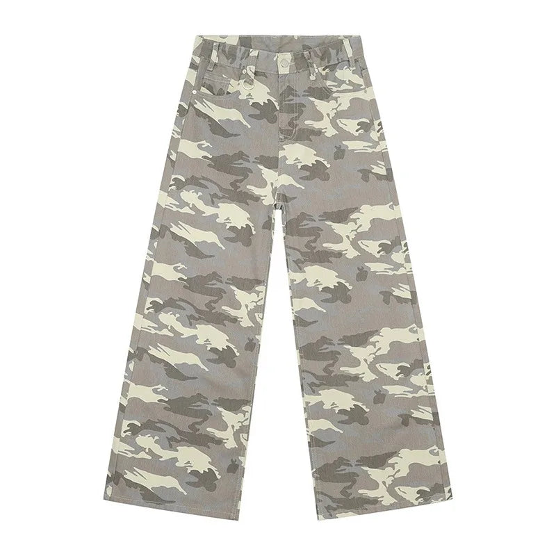 Mens Loose Wide Leg Denim Jeans - Casual Summer Trousers - ZOOMNSTORE