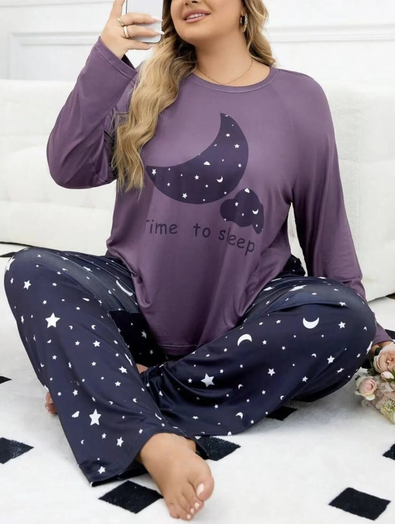 Loungewear Sets Woman Pajamas Set Big Size Pajamas for Women Ensembles Pyjama Femme Ensemble Sleepwear for Sleeping Home Wear