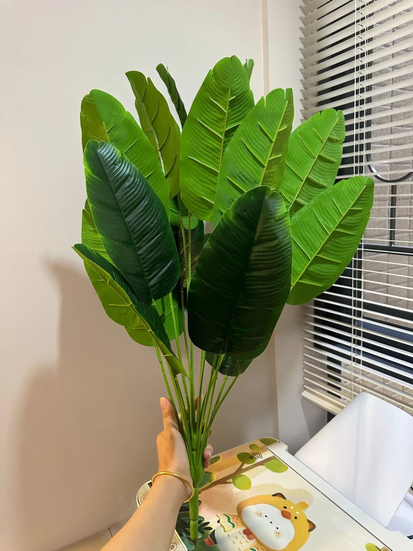 Large Tropical Palm Tree - 18 Leaves Artificial Banana Plant for Home Garden Decor - ZOOMNSTORE