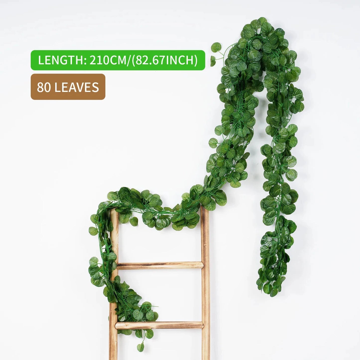 Artificial Green Ivy Leaf Garland - 21M Hanging Vine for Home Decor Wedding Party DIY