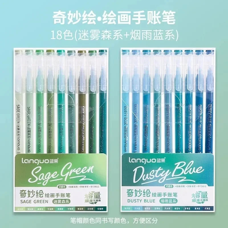 Acrylic Markers Set - 9 Color Art Pens for Rock Painting DIY Crafts